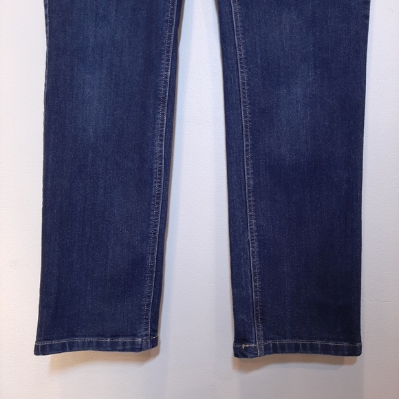 CLEO Petites Straight Leg Jeans Dark Wash Denim Classic 5-Pocket 4P - Picture 5 of 11